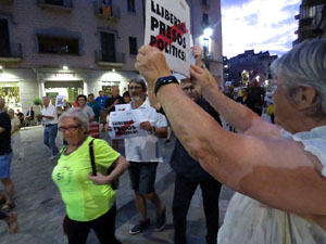 Concentraci&oacute; a la pla&ccedil;a del Vi per la independ&egrave;ncia i la llibertat dels presos pol&iacute;tics