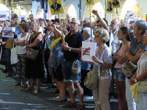 Concentraci&oacute; a la pla&ccedil;a del Vi per la independ&egrave;ncia i la llibertat dels presos pol&iacute;tics