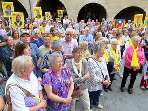Concentraci&oacute; a la pla&ccedil;a del Vi per la independ&egrave;ncia i la llibertat dels presos pol&iacute;tics