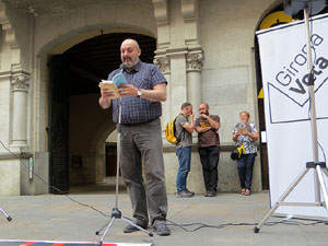 Concentraci&oacute; a la pla&ccedil;a del Vi per la independ&egrave;ncia i la llibertat dels presos pol&iacute;tics