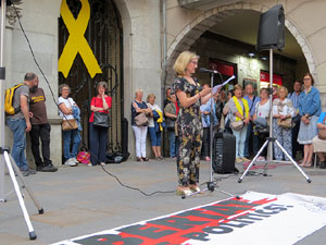 Concentraci&oacute; a la pla&ccedil;a del Vi per la independ&egrave;ncia i la llibertat dels presos pol&iacute;tics