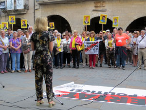Concentraci&oacute; a la pla&ccedil;a del Vi per la independ&egrave;ncia i la llibertat dels presos pol&iacute;tics