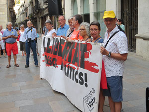 Concentraci&oacute; a la pla&ccedil;a del Vi per la independ&egrave;ncia i la llibertat dels presos pol&iacute;tics
