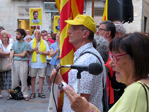 Concentraci&oacute; a la pla&ccedil;a del Vi per la independ&egrave;ncia i la llibertat dels presos pol&iacute;tics