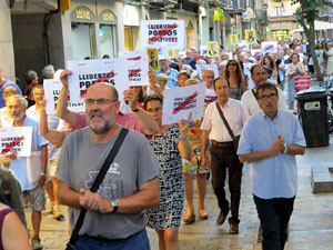Concentraci&oacute; a la pla&ccedil;a del Vi per la independ&egrave;ncia i la llibertat dels presos pol&iacute;tics