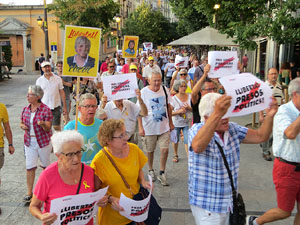 Concentraci&oacute; a la pla&ccedil;a del Vi per la independ&egrave;ncia i la llibertat dels presos pol&iacute;tics