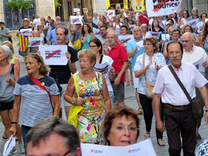 Concentraci&oacute; a la pla&ccedil;a del Vi per la independ&egrave;ncia i la llibertat dels presos pol&iacute;tics