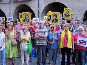 Concentraci&oacute; a la pla&ccedil;a del Vi per la independ&egrave;ncia i la llibertat dels presos pol&iacute;tics
