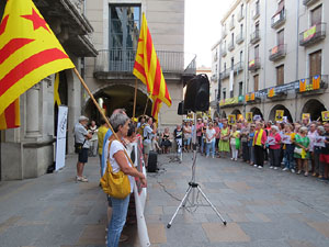 Concentraci&oacute; a la pla&ccedil;a del Vi per la independ&egrave;ncia i la llibertat dels presos pol&iacute;tics