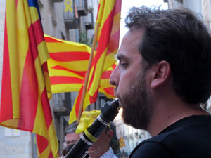 Concentraci&oacute; a la pla&ccedil;a del Vi per la independ&egrave;ncia i la llibertat dels presos pol&iacute;tics