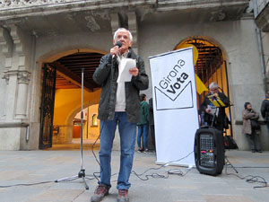 Concentraci&oacute; a la pla&ccedil;a del Vi per la independ&egrave;ncia i la llibertat dels presos pol&iacute;tics
