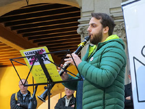 Concentraci&oacute; a la pla&ccedil;a del Vi per la independ&egrave;ncia i la llibertat dels presos pol&iacute;tics