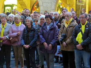 Concentraci&oacute; a la pla&ccedil;a del Vi per la independ&egrave;ncia i la llibertat dels presos pol&iacute;tics