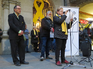 Concentraci&oacute; a la pla&ccedil;a del Vi per la independ&egrave;ncia i la llibertat dels presos pol&iacute;tics