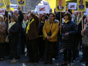 Concentraci&oacute; a la pla&ccedil;a del Vi per la independ&egrave;ncia i la llibertat dels presos pol&iacute;tics