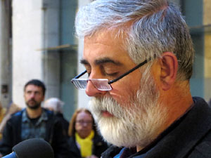 Concentraci&oacute; a la pla&ccedil;a del Vi per la independ&egrave;ncia i la llibertat dels presos pol&iacute;tics