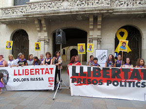 Concentraci&oacute; a la pla&ccedil;a del Vi per la independ&egrave;ncia i la llibertat dels presos pol&iacute;tics