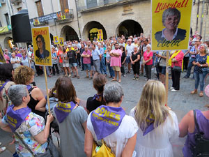 Concentraci&oacute; a la pla&ccedil;a del Vi per la independ&egrave;ncia i la llibertat dels presos pol&iacute;tics