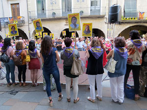Concentraci&oacute; a la pla&ccedil;a del Vi per la independ&egrave;ncia i la llibertat dels presos pol&iacute;tics