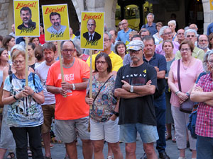 Concentraci&oacute; a la pla&ccedil;a del Vi per la independ&egrave;ncia i la llibertat dels presos pol&iacute;tics