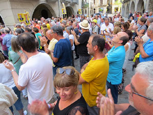 Concentraci&oacute; a la pla&ccedil;a del Vi per la independ&egrave;ncia i la llibertat dels presos pol&iacute;tics