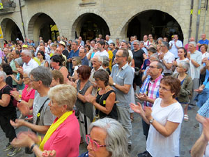 Concentraci&oacute; a la pla&ccedil;a del Vi per la independ&egrave;ncia i la llibertat dels presos pol&iacute;tics