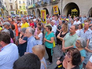 Concentraci&oacute; a la pla&ccedil;a del Vi per la independ&egrave;ncia i la llibertat dels presos pol&iacute;tics