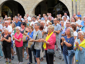 Concentraci&oacute; a la pla&ccedil;a del Vi per la independ&egrave;ncia i la llibertat dels presos pol&iacute;tics