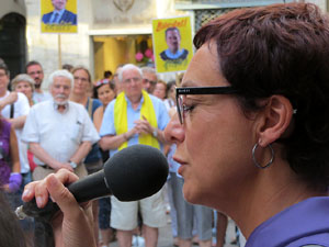 Concentraci&oacute; a la pla&ccedil;a del Vi per la independ&egrave;ncia i la llibertat dels presos pol&iacute;tics
