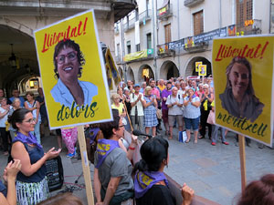 Concentraci&oacute; a la pla&ccedil;a del Vi per la independ&egrave;ncia i la llibertat dels presos pol&iacute;tics