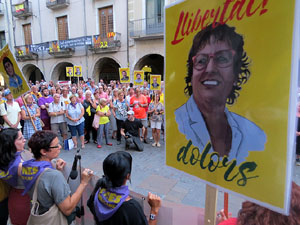 Concentraci&oacute; a la pla&ccedil;a del Vi per la independ&egrave;ncia i la llibertat dels presos pol&iacute;tics