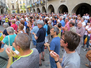 Concentraci&oacute; a la pla&ccedil;a del Vi per la independ&egrave;ncia i la llibertat dels presos pol&iacute;tics