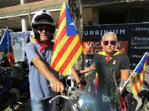 Concentraci&oacute; de Motards Independentistes per commemorar el II Memorial de l'1-O
