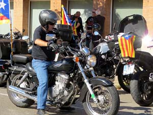 Concentraci&oacute; de Motards Independentistes per commemorar el II Memorial de l'1-O