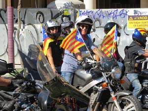 Concentraci&oacute; de Motards Independentistes per commemorar el II Memorial de l'1-O