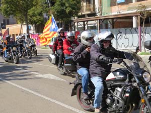 Concentraci&oacute; de Motards Independentistes per commemorar el II Memorial de l'1-O