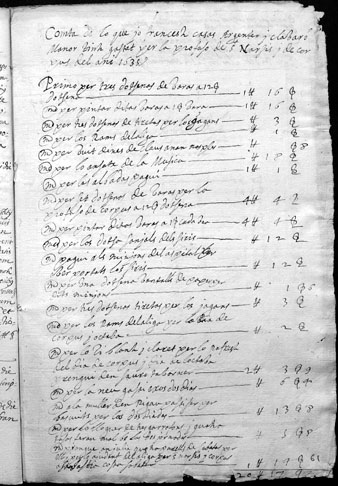 6 de juliol de 1635 (Manual d'Acords) on consta els cost d'adobar l'&Agrave;liga, els gegants, els Dracs i la Mulassa que estaven mols 'espatllats' i el nom del artes&agrave;. Acord de pagament