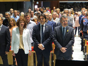Diada Nacional 2019. Acte institucional a l'Auditori Josep Irla, amb parlaments de Marta Madrenas, Miquel Noguer i Pere Vila
