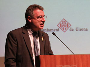Diada Nacional 2019. Acte institucional a l'Auditori Josep Irla, amb parlaments de Marta Madrenas, Miquel Noguer i Pere Vila