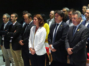 Diada Nacional 2019. Acte institucional a l'Auditori Josep Irla, amb parlaments de Marta Madrenas, Miquel Noguer i Pere Vila