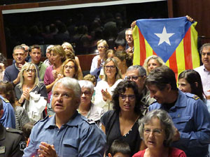 Diada Nacional 2019. Acte institucional a l'Auditori Josep Irla, amb parlaments de Marta Madrenas, Miquel Noguer i Pere Vila