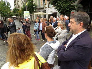 Diada Nacional 2019. Homenatge floral a Carles Rahola a la Rambla de la Llibertat