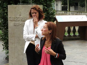 Diada Nacional 2019. Homenatge floral a Carles Rahola a la Rambla de la Llibertat