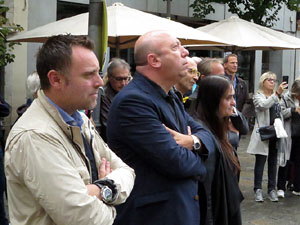 Diada Nacional 2019. Homenatge floral a Carles Rahola a la Rambla de la Llibertat