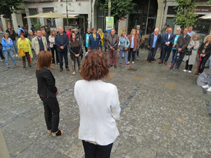 Diada Nacional 2019. Homenatge floral a Carles Rahola a la Rambla de la Llibertat