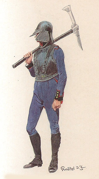 Tropes naple&ograve;niques durant els setges de la Guerra del Franc&egrave;s. Enginyer gastador. 1808-1815