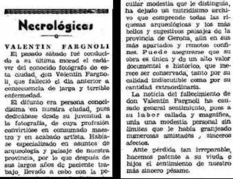 Necrol&ograve;gica de Valent&iacute; Fargnoli