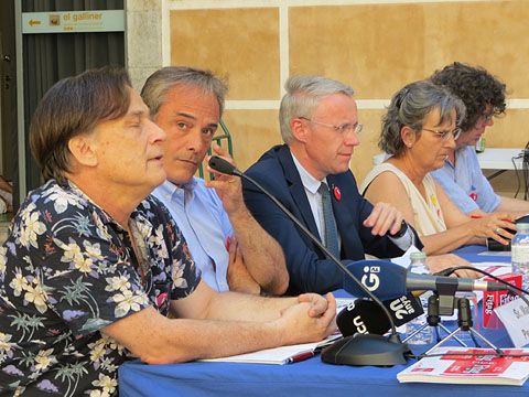 El pati de la Casa de Cultura durant la presentaci&oacute;