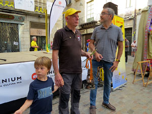 Arribada de la Flama del Canig&oacute; 2019 a la pla&ccedil;a del Vi