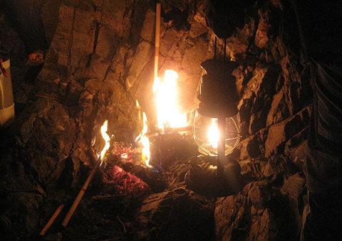 Encesa de la Flama al cim del Canig&oacute;